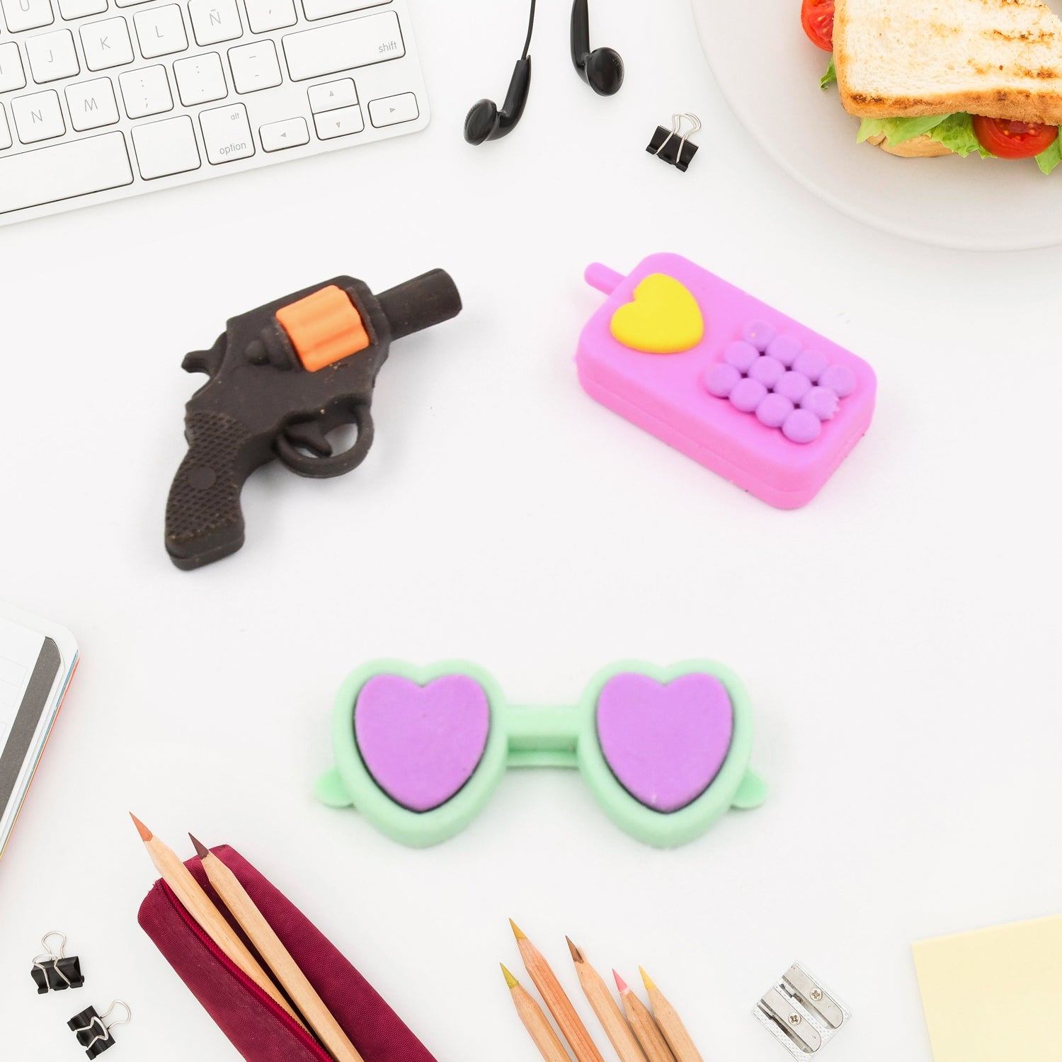 Mix Design 1 Set Fancy & Stylish Colorful Erasers for Children Different Designs & Mix, Eraser Set for Return Gift, Birthday Party, School Prize (1 Set) Mix Design 1 Set Fancy & Stylish Colorful Erasers for Children Different Designs & Mix, Eraser Set for Return Gift, Birthday Party, School Prize (1 Set)